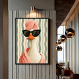 Goose Modern Pop-Art Wall Art – Sunglasses Spa Portrait