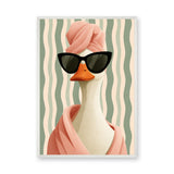 Goose Modern Pop-Art Wall Art – Sunglasses Spa Portrait