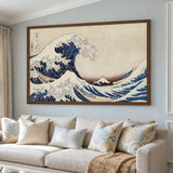 Great Wave Traditional Wall Art – Japanese Ocean Print with Mount Fuji