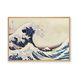 Great Wave Traditional Wall Art – Japanese Ocean Print with Mount Fuji