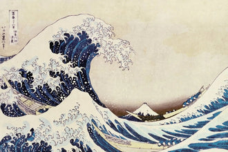 Great Wave Traditional Wall Art – Japanese Ocean Print with Mount Fuji