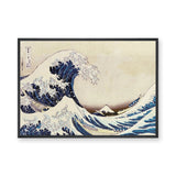 Great Wave Traditional Wall Art – Japanese Ocean Print with Mount Fuji