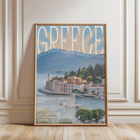 GREECE Heritage Travel Wall Poster Wall Print – Eternal Summer Retro Travel Print
