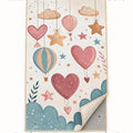 Heart Balloon Kids Area Rug – features