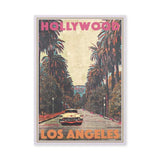 Hollywood Los Angeles Vintage Wall Art – Palm Street Classic Car