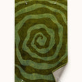 Hypnotic Spiral Modern Irregular Area Rug – features