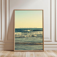I Keep My Place For Those I Trust Quote Ocean Home Art Décor Poster