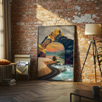 In Another Lifetime Quote Wall Poster – Aesthetic Surreal Mountain Landscape Print