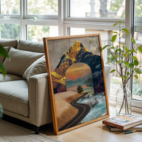 In Another Lifetime Quote Wall Poster – Aesthetic Surreal Mountain Landscape Print
