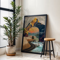 In Another Lifetime Quote Wall Poster – Aesthetic Surreal Mountain Landscape Print