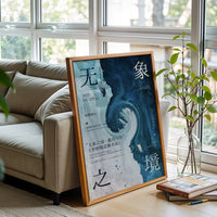 In the Realm of No Image Expressive Wave Home Art Print – Aesthetic Ceramic-Inspired Print