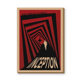 Inception Movie Retro Wall Art – Red Black Geometric Tunnel Print