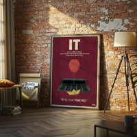 IT Movie Print Wall Décor – Nostalgic Horror 1990 Film Print, Pennywise Iconic Poster
