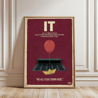 IT Movie Print Wall Décor – Nostalgic Horror 1990 Film Print, Pennywise Iconic Poster