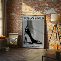 It's a Woman's World Quote Heritage Home Art Print