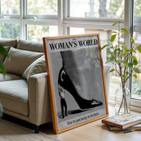 It's a Woman's World Quote Heritage Home Art Print