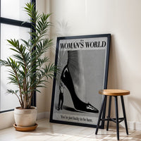 It's a Woman's World Quote Heritage Home Art Print