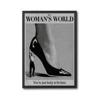 It's a Woman's World Quote Heritage Home Art Print