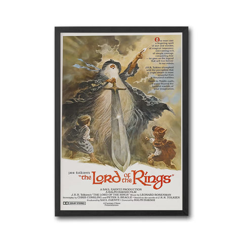 J.R.R. Tolkien's The Lord of the Rings Retro Wall Poster Wall Décor