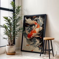 Japanese Koi Fish Aesthetic Home Art Wall Poster Print