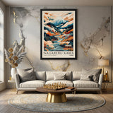 Japanese Landscape Japandi Wall Art – Nagareru Kawa Mountain River