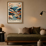 Japanese Landscape Japandi Wall Art – Nagareru Kawa Mountain River