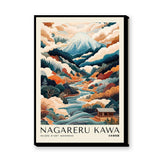 Japanese Landscape Japandi Wall Art – Nagareru Kawa Mountain River