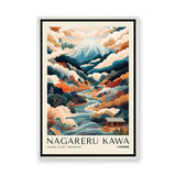 Japanese Landscape Japandi Wall Art – Nagareru Kawa Mountain River
