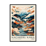 Japanese Landscape Japandi Wall Art – Nagareru Kawa Mountain River