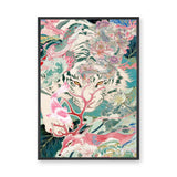 Japanese Tiger Dragon Traditional Wall Art – Mystic Garden Animals