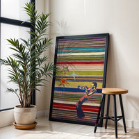 Jazz Musician Pop Art Canvas – Afrocentric Jazz Painting Wall Décor for Music Lovers