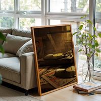 JAZZ Nostalgic Record Player Print – Retro Music Home Art