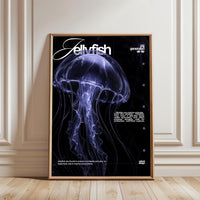 Jellyfish Quote Wall Print – Aesthetic Ocean Décor Poster for Coastal Home Decor