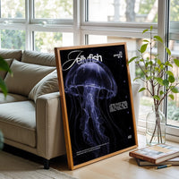 Jellyfish Quote Wall Print – Aesthetic Ocean Décor Poster for Coastal Home Decor