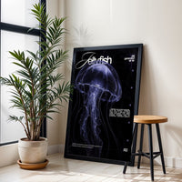 Jellyfish Quote Wall Print – Aesthetic Ocean Décor Poster for Coastal Home Decor