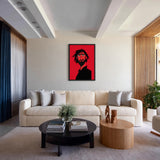 John Wick Portrait Pop Art Wall Art – Angular Red Movie Print