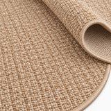Jute Geometric Modern Area Rug – Beige – texture close-up