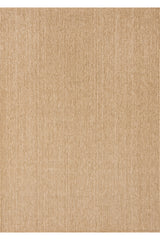 Jute Geometric Modern Area Rug – Brown