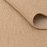 Jute Geometric Modern Area Rug – Brown – texture close-up
