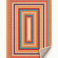 Jute Look Modern Area Rug – Multicolor – features