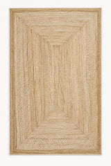 Jute Look Modern Kitchen Rug – Brown