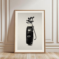 JUUUU Nostalgic Golf Bag Wall Print Décor Poster Print