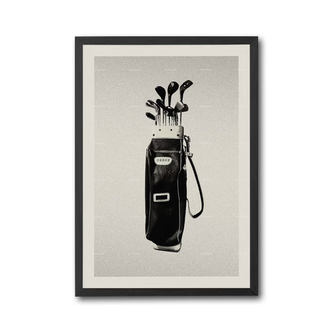 JUUUU Nostalgic Golf Bag Wall Print Décor Poster Print