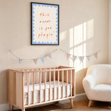 Kids Typography Minimalist Wall Art – Playful Playroom Quote Print