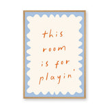 Kids Typography Minimalist Wall Art – Playful Playroom Quote Print