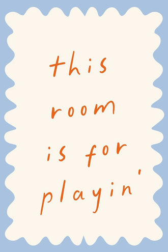 Kids Typography Minimalist Wall Art – Playful Playroom Quote Print