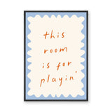 Kids Typography Minimalist Wall Art – Playful Playroom Quote Print