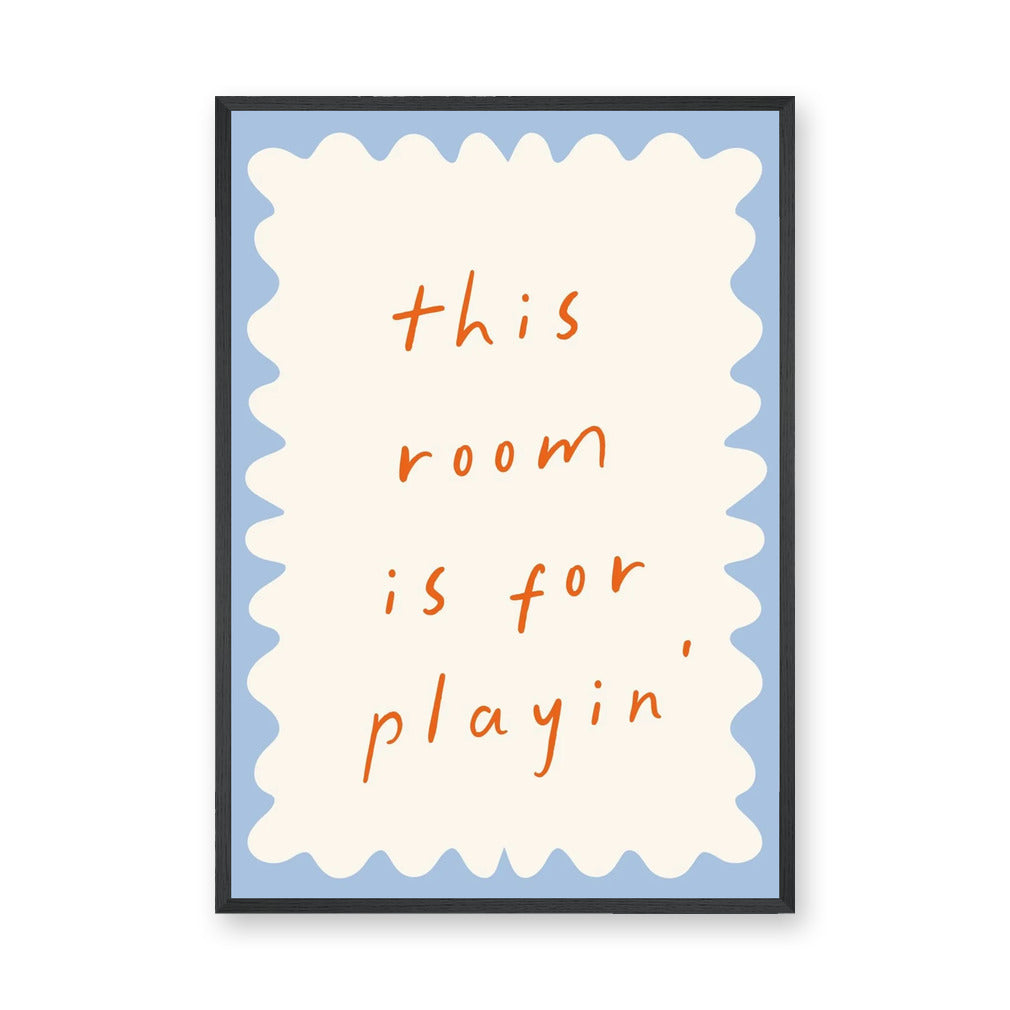 Kids Typography Minimalist Wall Art – Playful Playroom Quote Print