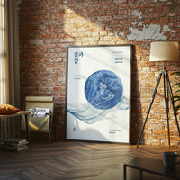 L'eau et les rêves Quote Wall Décor Poster – Understated Expressive Water Design Print