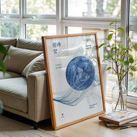 L'eau et les rêves Quote Wall Décor Poster – Understated Expressive Water Design Print